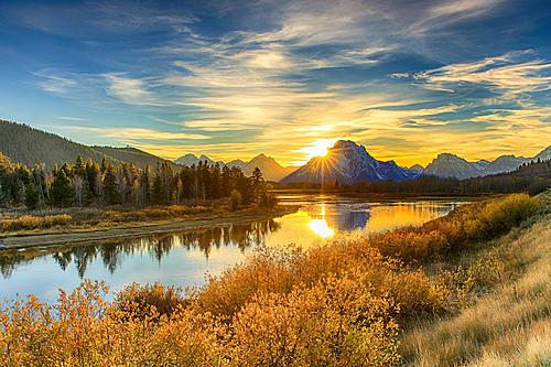 SF1708 Temp Glass w/Foil - Lake by the Mountain (60x40) by Classy Art
