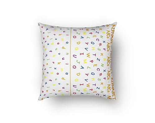Alphabet Decorative Throw Pillow by SIS Covers