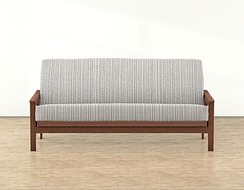 Bungalow Stripe Slate Futon Cover by SIS Covers