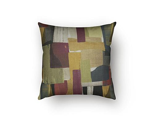 Color Block Berry Decorative Throw Pillow by SIS Covers