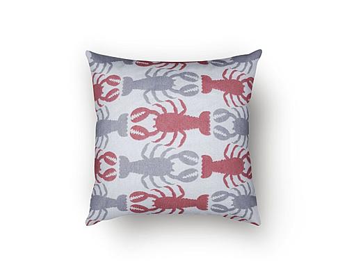 Crustacean Blue Decorative Throw Pillow by SIS Covers