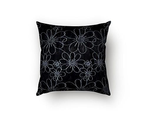 Daisy Doodle Decorative Throw Pillow by SIS Covers