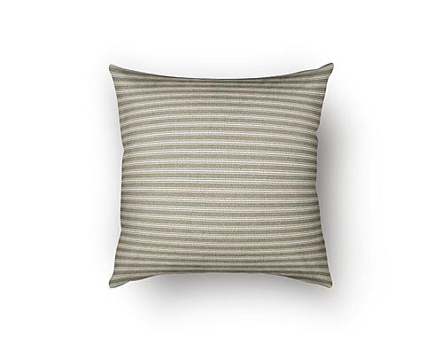 Everlast Stripe Greige Decorative Throw Pillow by SIS Covers