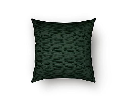Fluctuate Emerald Decorative Throw Pillow by SIS Covers