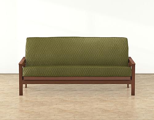 Fluctuate Olive Futon Cover by SIS Covers