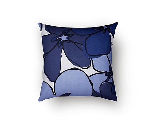Hydra Blue Decorative Throw Pillow by SIS Covers