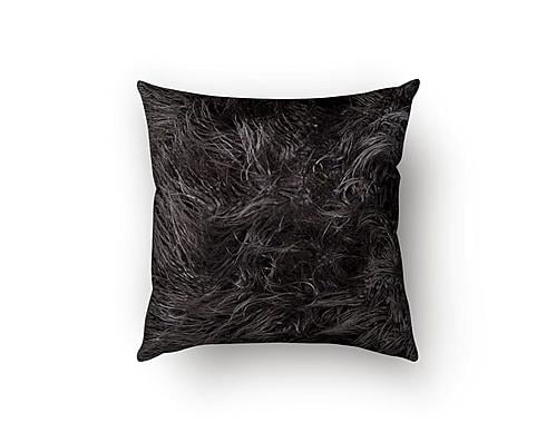 Llama Charcoal Decorative Throw Pillow by SIS Covers