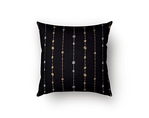 Midnight Champagne Decorative Throw Pillow by SIS Covers