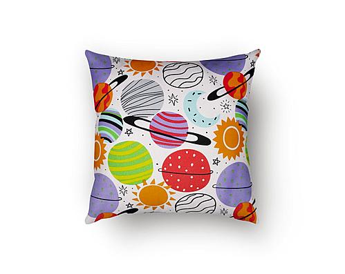 Plenty Of Planets Decorative Throw Pillow by SIS Covers