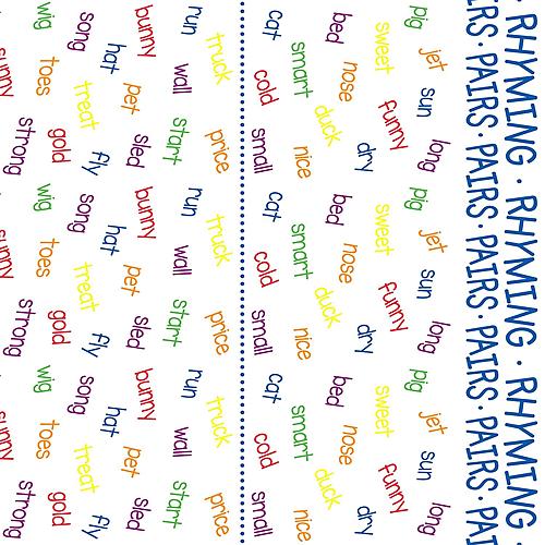 Rhyming Pairs Futon Cover by SIS Covers