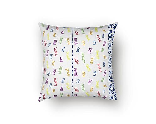 Rhyming Pairs Decorative Throw Pillow by SIS Covers