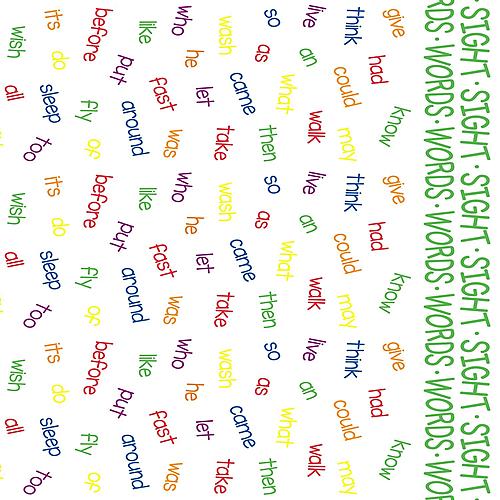 Sight Words Futon Cover by SIS Covers
