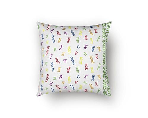 Sight Words Decorative Throw Pillow by SIS Covers
