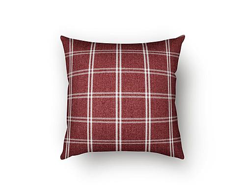 Tartan Brick Decorative Throw Pillow by SIS Covers