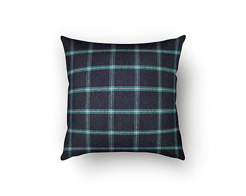 Tartan Peacock Decorative Throw Pillow by SIS Covers