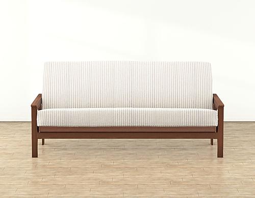 Ticking Stripe Pewter Futon Cover by SIS Covers