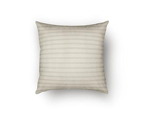 Ticking Stripe Pewter Decorative Throw Pillow by SIS Covers
