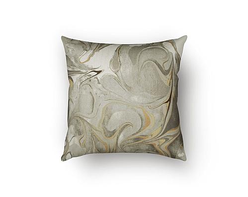 Wanderlust Golden Decorative Throw Pillow by SIS Covers