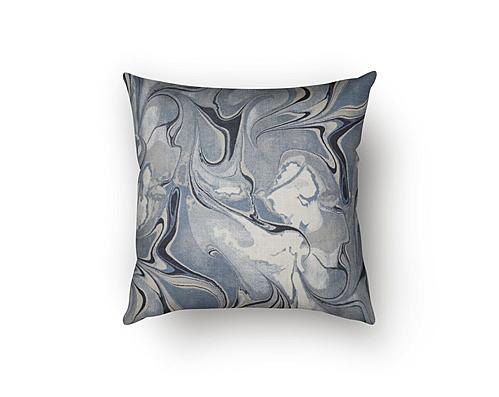 Wanderlust Sapphire Decorative Throw Pillow by SIS Covers