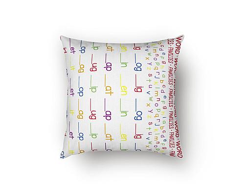 Word Families Decorative Throw Pillow by SIS Covers