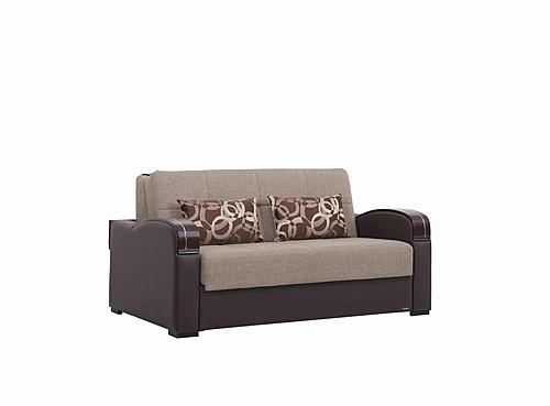 Sleep Plus Brown Loveseat Full Sleeper by Casamode