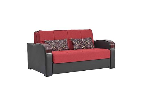 Sleep Plus Red Loveseat Full Sleeper by Casamode