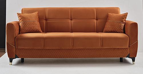 Samba Sofa Orange at Futonland