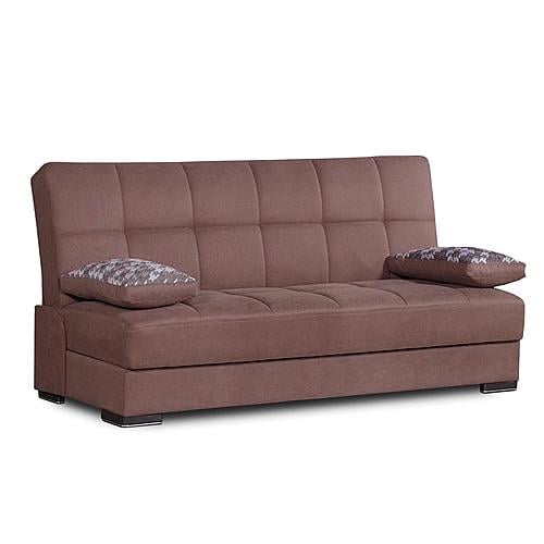 Soho Brown Fabric Sofa Bed by Casamode