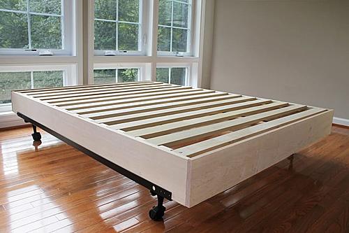 7 Inch Natural Wood Platform Bed Insert by Savvy Rest