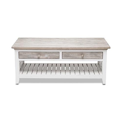 Islamorada Coffee Table - Dapple Grey/Blanc by Lineage Collections