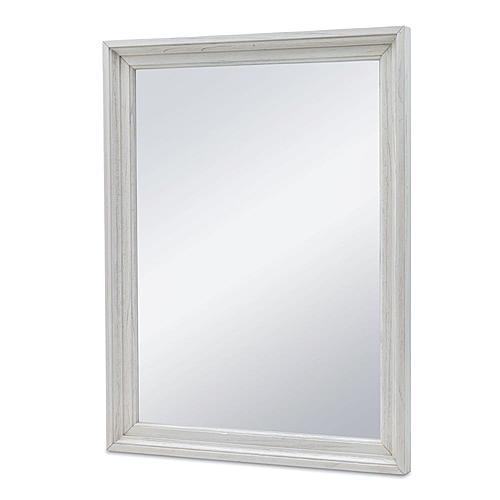 Surfside Mirror - Distressed White by Lineage Collections