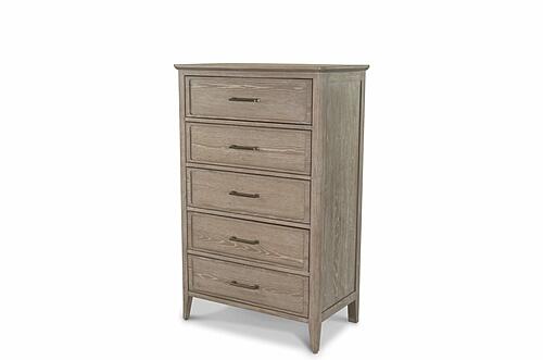Cape May 5 Drawer Chest - Glazed Driftwood by Lineage Collections