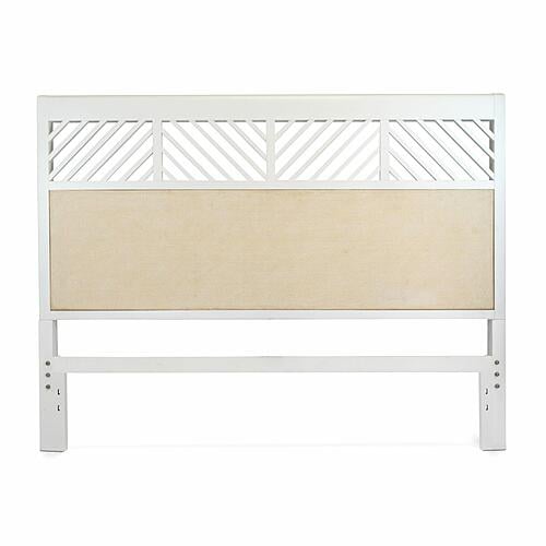 Miramar Queen Woven Headboard - Sand and Stark White by Lineage Collections