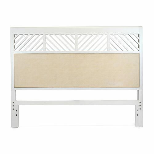 Miramar King Woven Headboard - Sand and Stark White by Lineage Collections