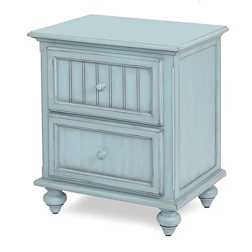 Monaco 2 Drawer Nightstand - Bleu by Lineage Collections
