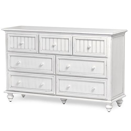 Monaco 7 Drawer Dresser - Blanc by Lineage Collections