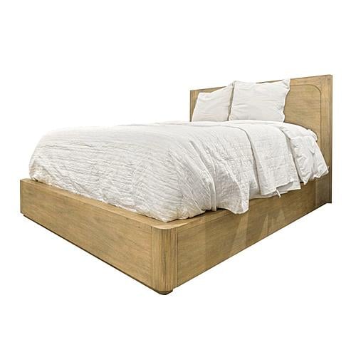Heartford Platform Queen Bed - Weathered Natural by Lineage Collections