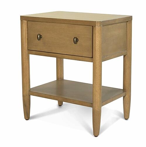 Chatham 1 Drawer Nightstand w/USB A + C - Warm Maple by Lineage Collections