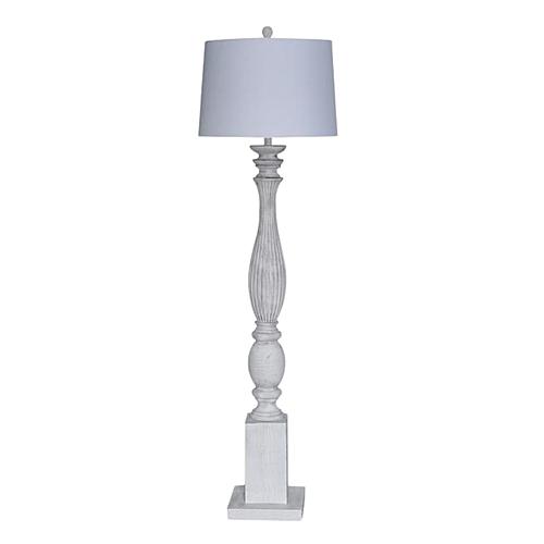 63'' Classic Coastal Floor Lamp - White by Lineage Collections
