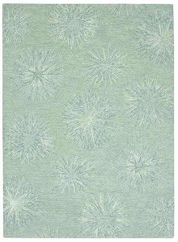 Serenity Turquoise Burst Area Rug by KAS Rugs