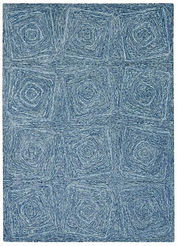 Serenity Navy Geo Area Rug by KAS Rugs