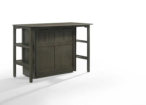 Siesta Stonewash Twin Desk Murphy Cabinet by Night & Day Furniture