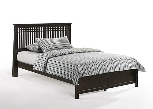 Solstice Dark Chocolate Platform Bed by Night & Day Furniture