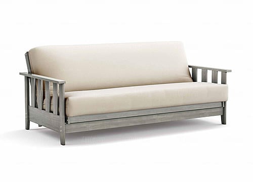 Futon Frame - Full Size - Canby Gray Wall Hugger by Strata Furniture