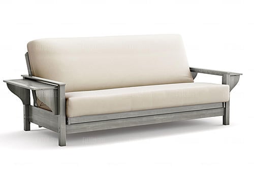 Futon Frame - Queen Size - Tiro Gray Wall Hugger by Strata Furniture