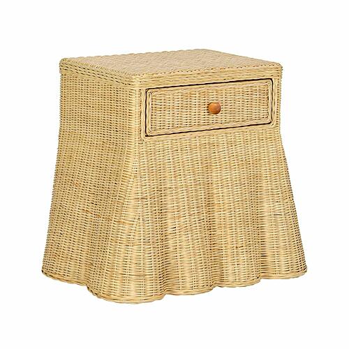 Pentra Natural Rattan Nightstand by TOV Furniture