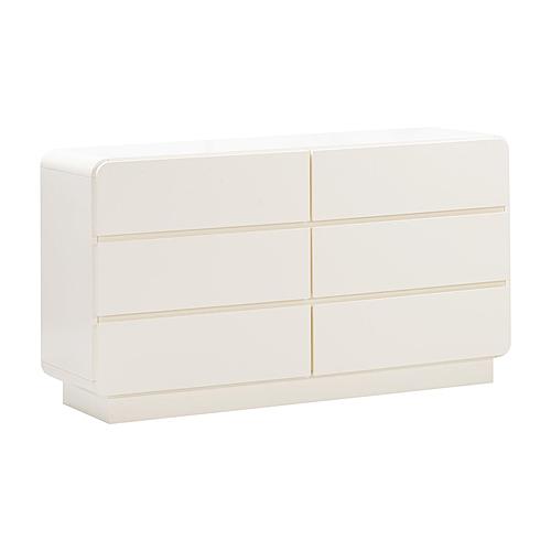 Sagura Cream 6-Drawer Dresser by TOV Furniture