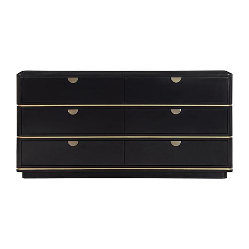 Julieta Black 6 Drawer Dresser by TOV Furniture