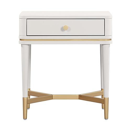 Julieta Cream Nightstand by TOV Furniture