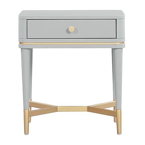 Julieta Grey Nightstand by TOV Furniture